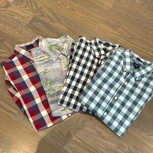Four Nice J Crew Short Sleeve Button Down Shirts